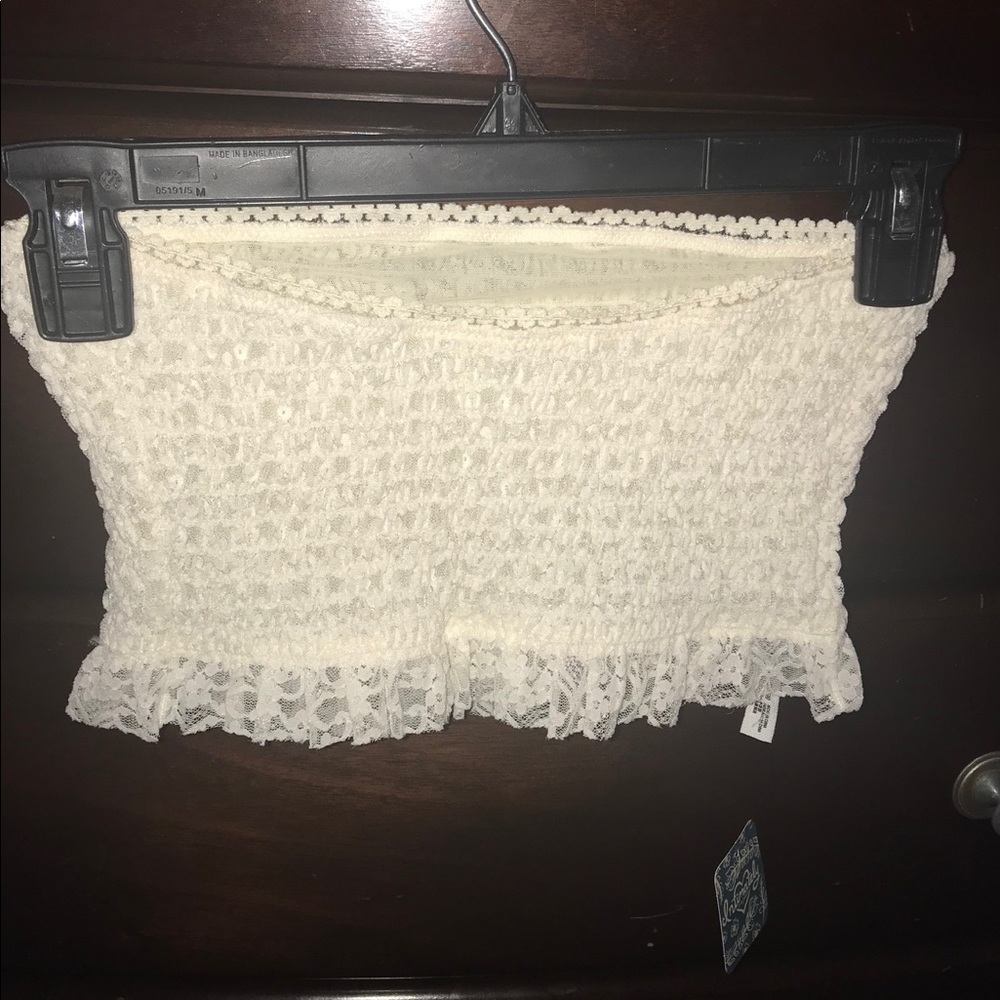 NWT Free People Ivory Callie Smocked Banteau  Top - Picture 3 of 7